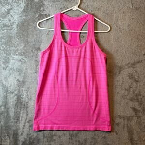 Lululemon Run Swiftly Tech Racerback *Stripe
Heathered Zing Pink Light‎ Size 8